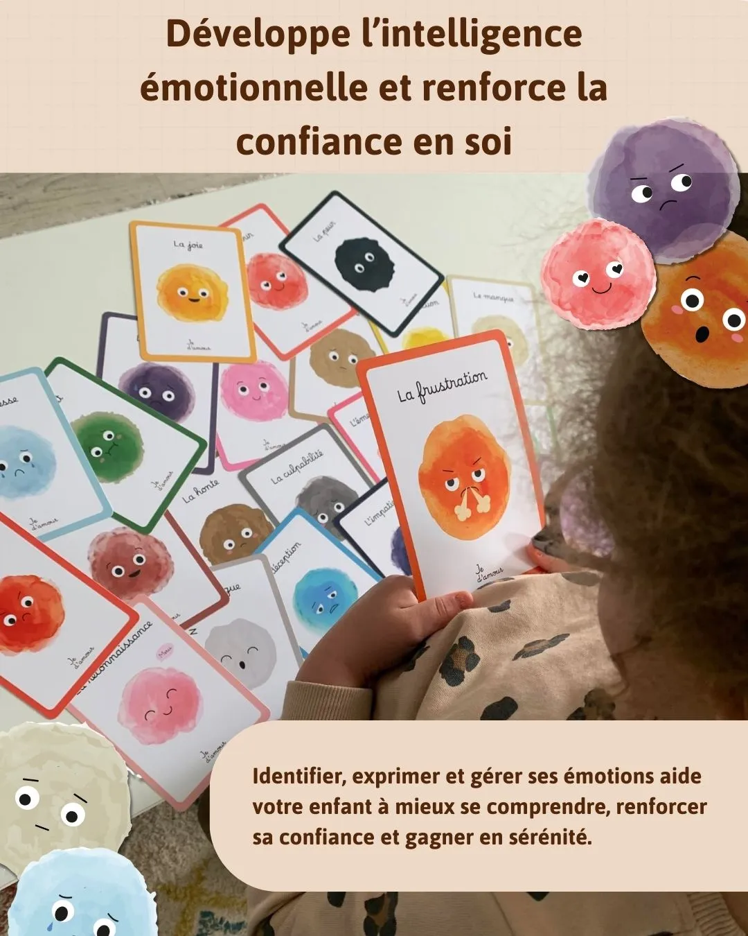 bénéfices du jeu de cartes des émotions et des solutions pour enfants