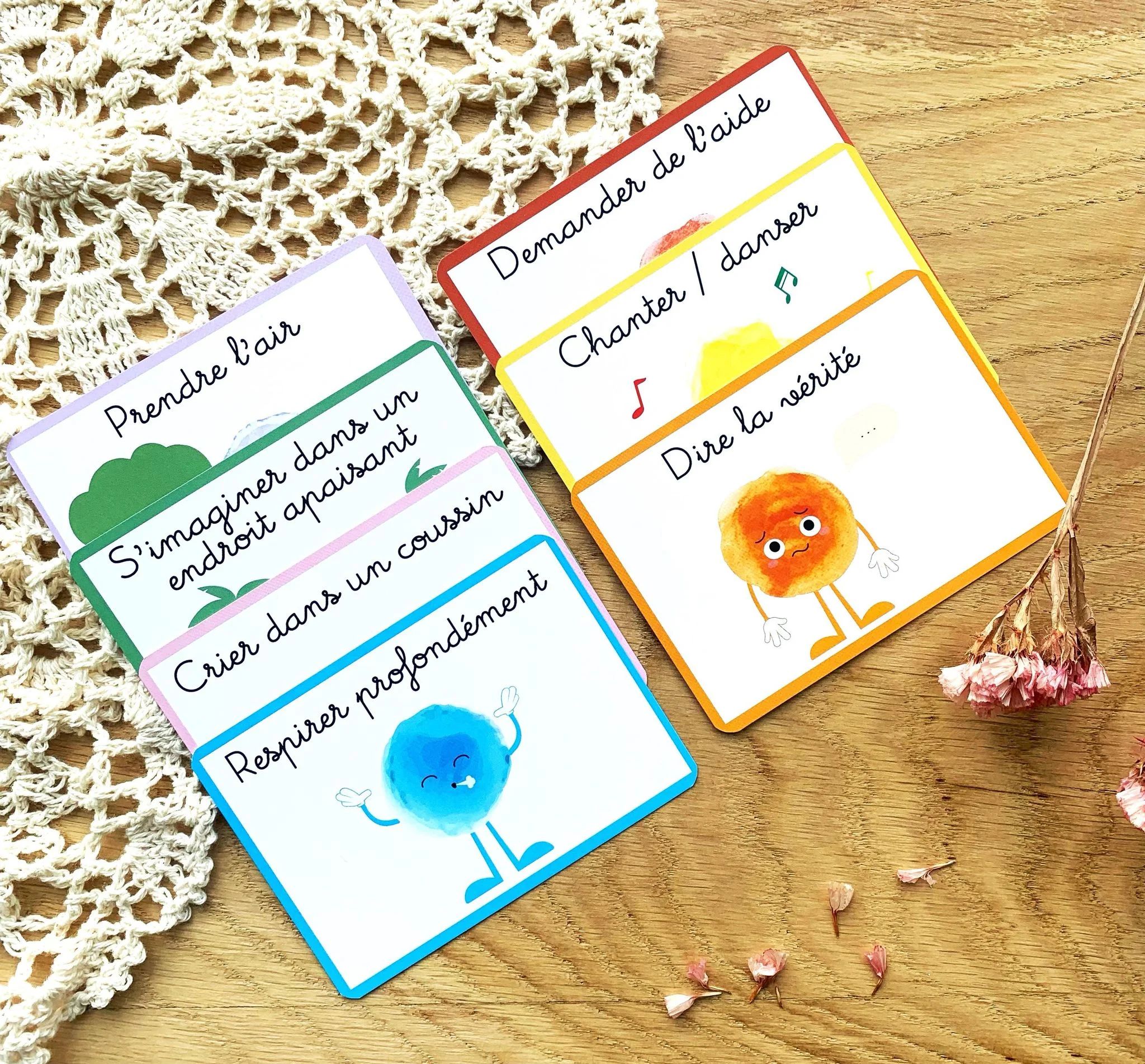 Carte des émotions pour enfants - Gestion des émotions