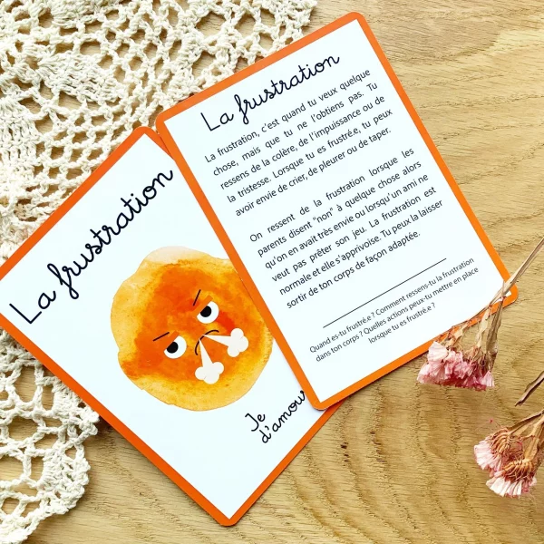 Carte des émotions pour enfants - Gestion des émotions pour enfants