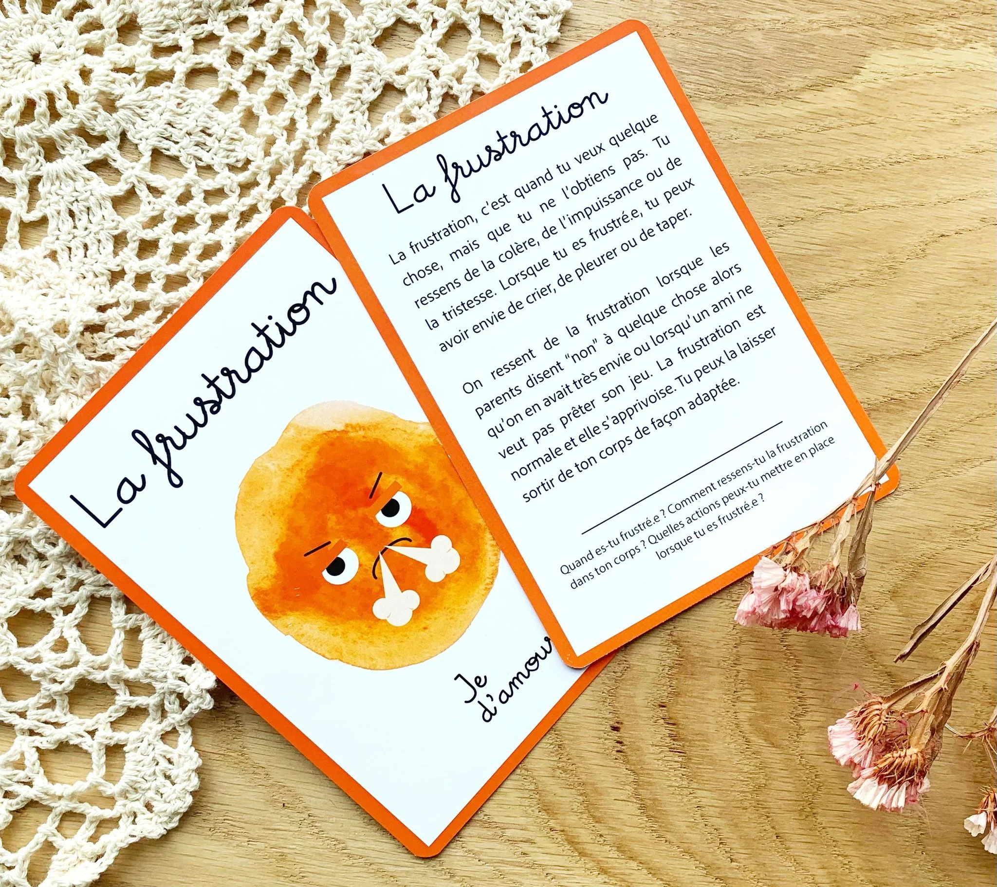 Carte des émotions pour enfants - Gestion des émotions pour enfants