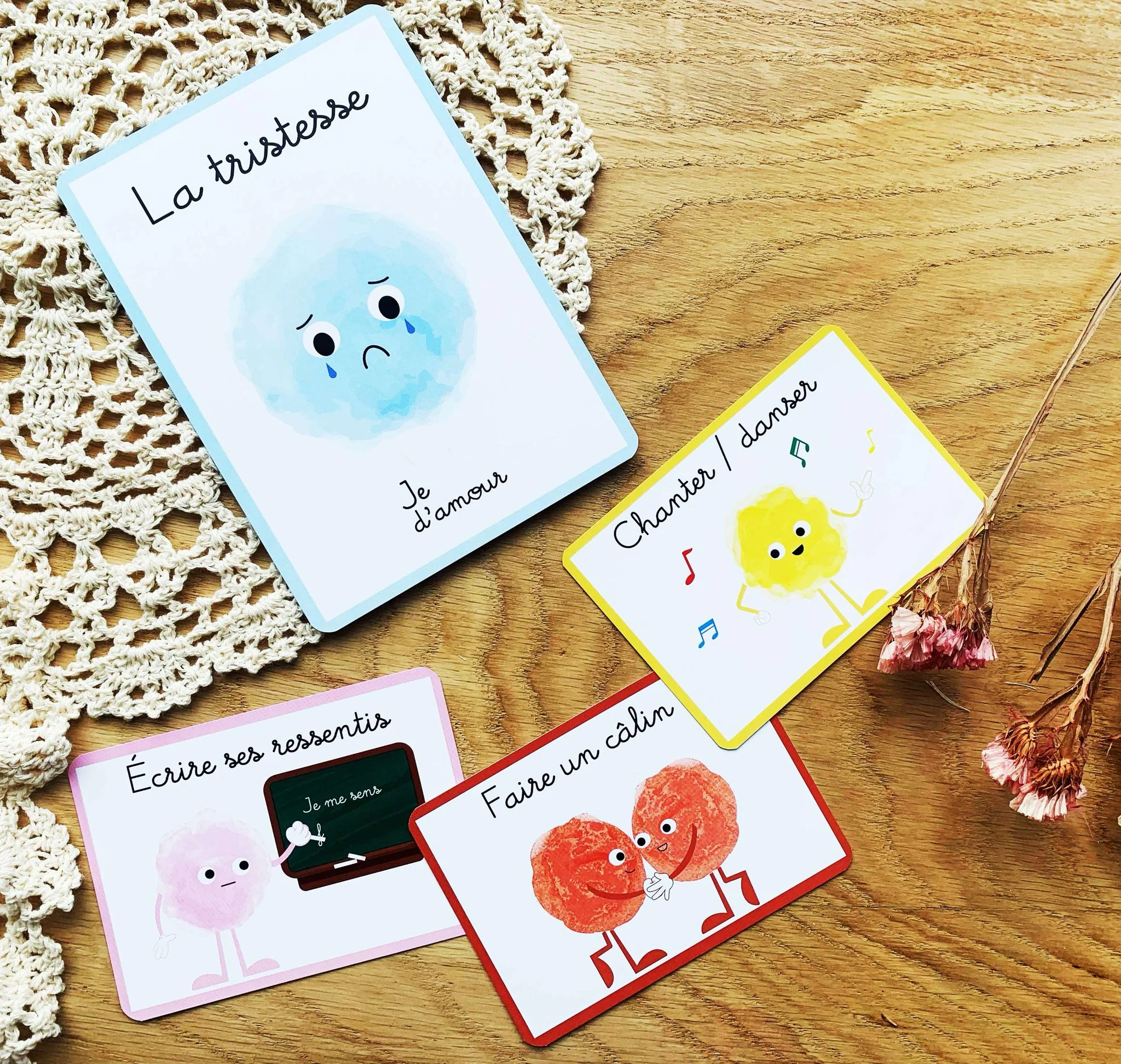 Carte des émotions pour enfants - Gestion des émotions