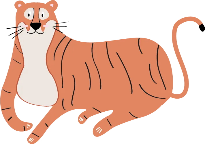 Illustration d'un tigre.