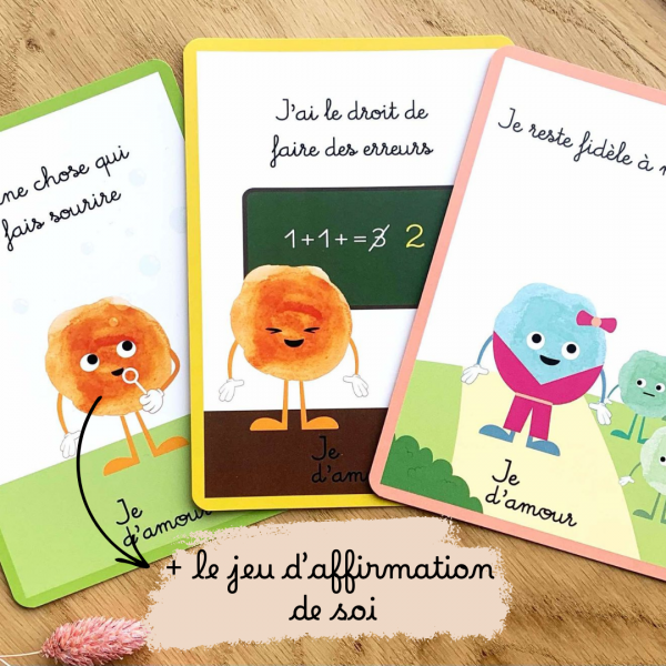 Carte pour enfant d'affirmation de soi et confiance en soi, j'ai le droit d'être en colère, je suis fidèle à moi-même